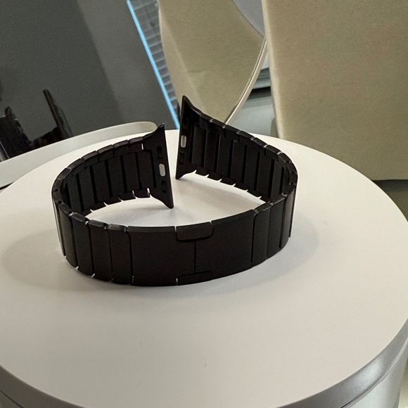 Other - J090. Authentic Apple Stainless Steel Apple Watch Band 45MM - Space Black